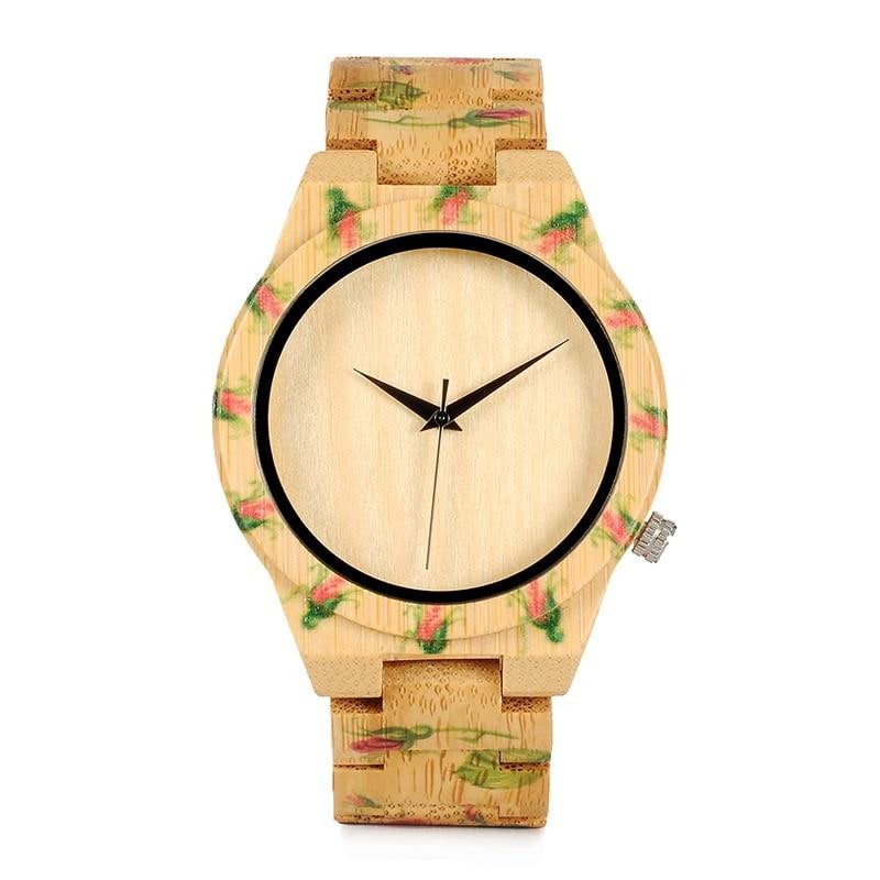 MONTRE EN BOIS FEMME BE Poacée - Bois Eden