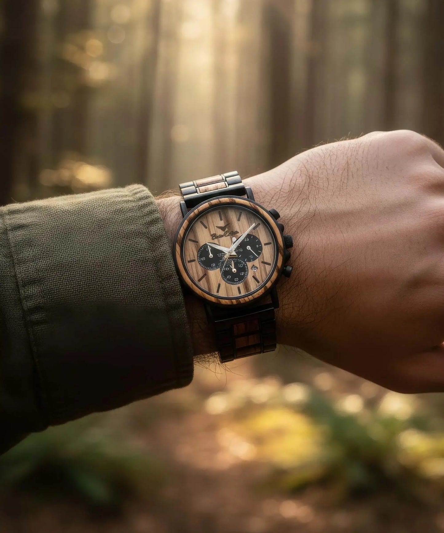 Montre en bois royal zebrano - Bois Eden