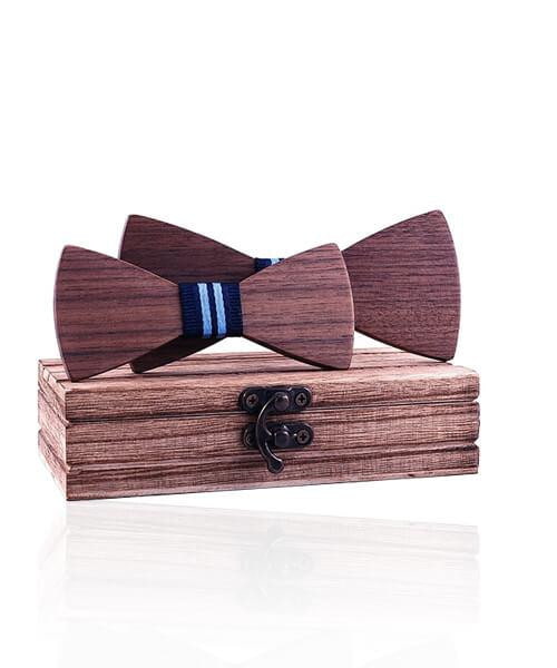 COFFRET NOEUD PAPILLON BOIS <BR> Cèdre bleu - Bois Eden