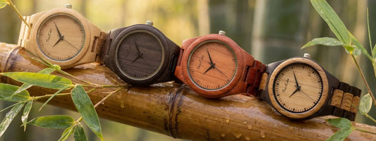 montres en bois collection bambou et bois naturel homme femme bracelets bois écologiques cadrans minimalistes style tendance durable horlogerie bois design élégant accessoires nature authentiques