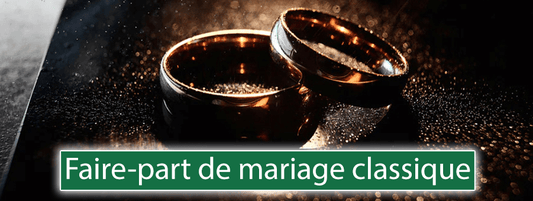 Faire-part de mariage classique : Comment concevoir une invitation simple et raffinée ? - Bois Eden