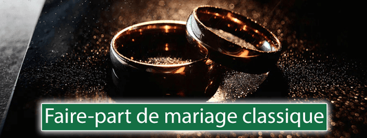 Faire-part de mariage classique : Comment concevoir une invitation simple et raffinée ? - Bois Eden