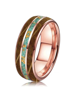 Alliance en bois Ark Nomad or rose