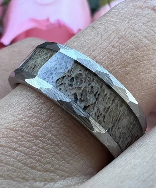 BAGUE EN BOIS Dornak Kova argent