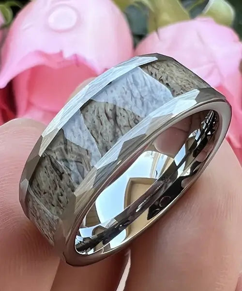 BAGUE EN BOIS Dornak Kova argent