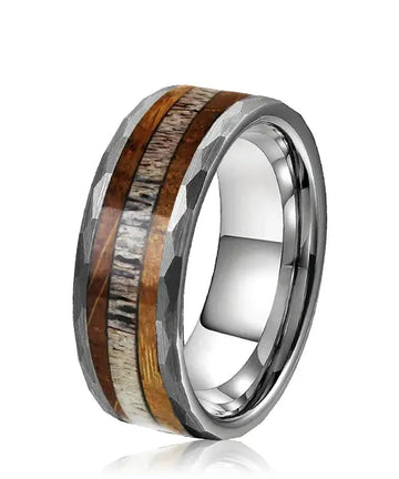 Bague Dornak Nerval bois et argent clair