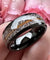 Bague Elior Kovo bois de cerf noir profond