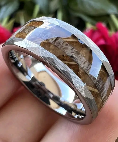 bague en bois pour homme cerf