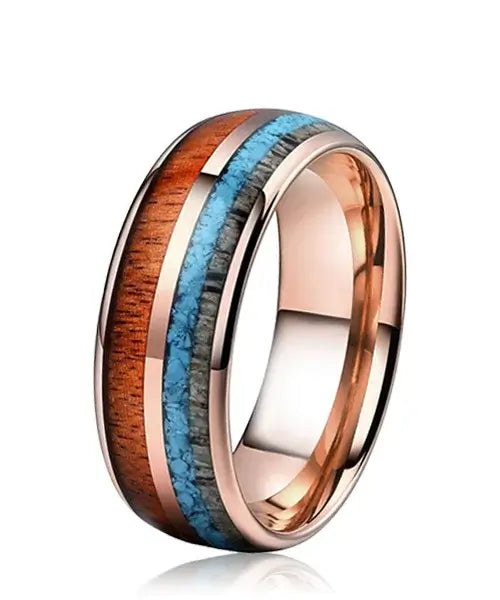 Bague Elior Tributo bois et rose