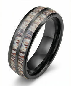 Alliance en bois Dornak Kova noire sur fond blanc, photo e-commerce produit