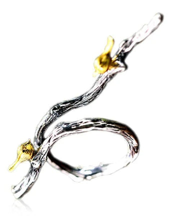 ANNEAU OISEAUX Argent vintage