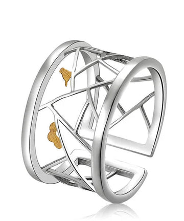 BAGUE ARGENT OISEAU Cui cui