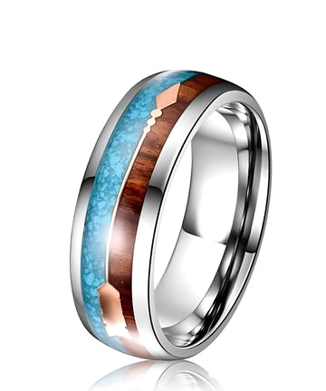 BAGUE EN BOIS Flèche de Cupidon Terre et Mer