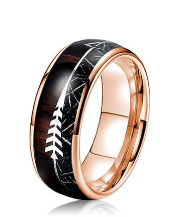 BAGUE BOIS Flèche de Cupidon or rose Caprice