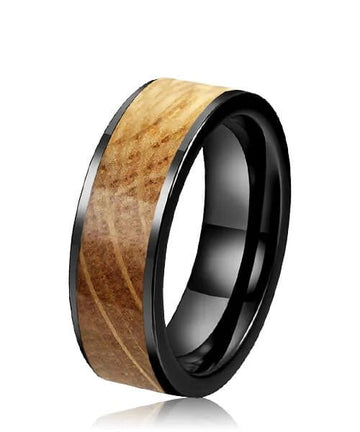 BAGUE BOIS Fortune Nomad noire