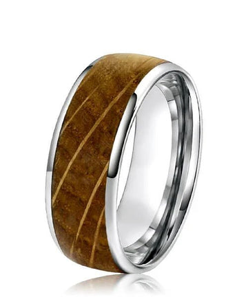 BAGUE HOMME EN BOIS Ouranos Nomad argent