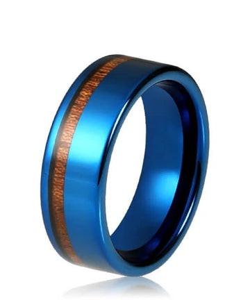 BAGUE BOIS Ultron bleu