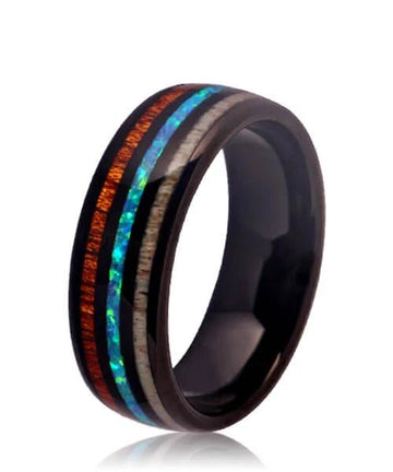 BAGUE EN BOIS Ark tributo noire