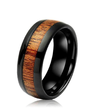 BAGUE EN BOIS Elior noire