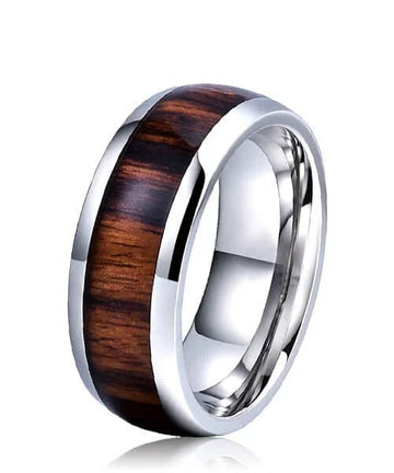 BAGUE EN BOIS Elior Nova argent