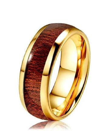 BAGUE EN BOIS Elior or