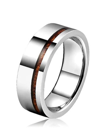 BAGUE EN BOIS Ultron argent