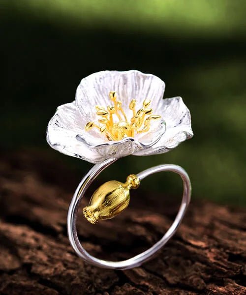 Bague en fleur hotsell