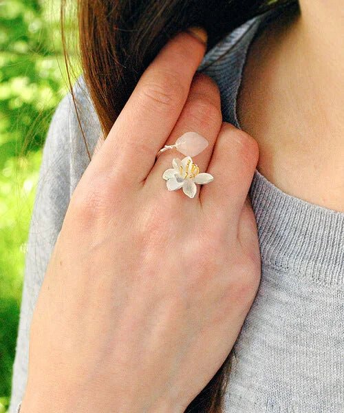 Bague fleur de lotus sale