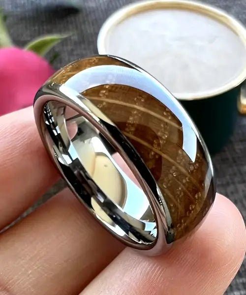 BAGUE HOMME EN BOIS Ouranos Nomad argent - Bois Eden