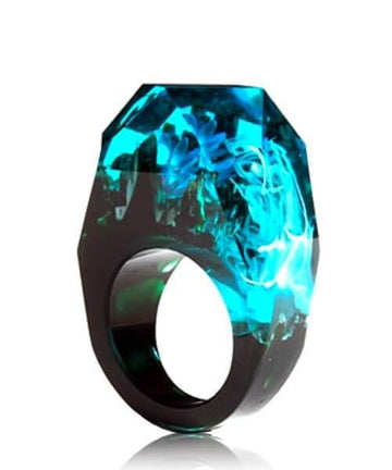 BAGUE RÉSINE Origine blaster bleu