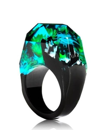 BAGUE RÉSINE Origine fleurs magiques