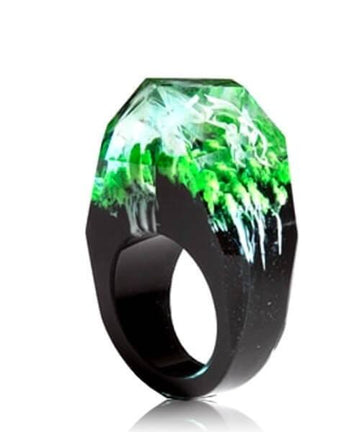 BAGUE RÉSINE Origine massif verdoyant