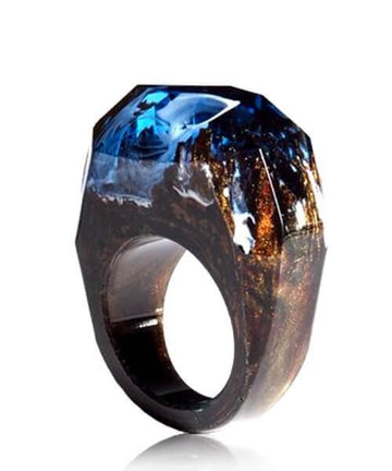 BAGUE RÉSINE Origine nuit de tempête