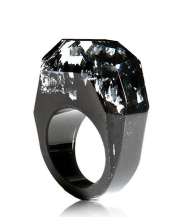 BAGUE RÉSINE Origine sommet claire