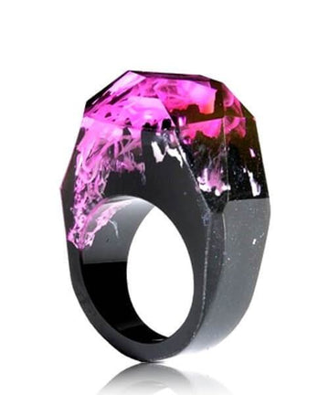 BAGUE RÉSINE Origine tempête de parme