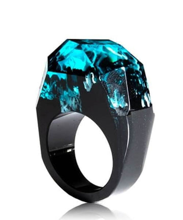 BAGUE RÉSINE Origine terre céleste