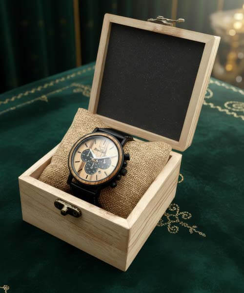 MONTRE EN BOIS PREMIUM MIXTE BE Terrabiome