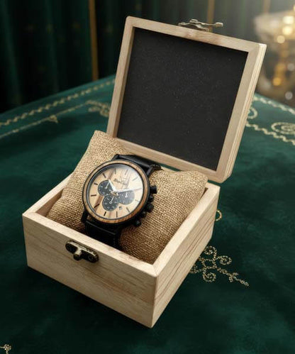 MONTRE EN BOIS PREMIUM MIXTE BE Terrabiome