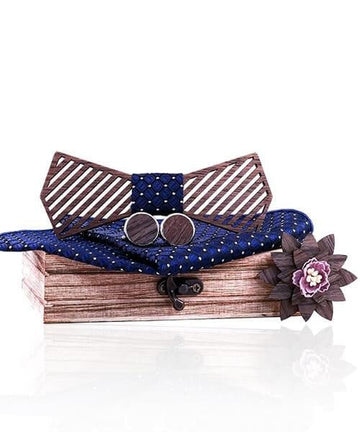 COFFRET NOEUD PAPILLON BOIS Abelia royal