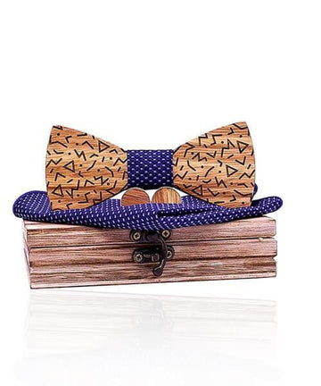 COFFRET NOEUD PAPILLON BOIS Gum violet