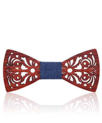 COFFRET NOEUD PAPILLON BOIS Kapur bleu