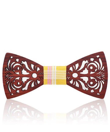 COFFRET NOEUD PAPILLON BOIS Kapur jaune