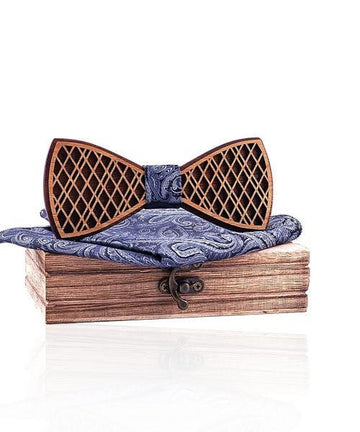 COFFRET NOEUD PAPILLON BOIS Merisier