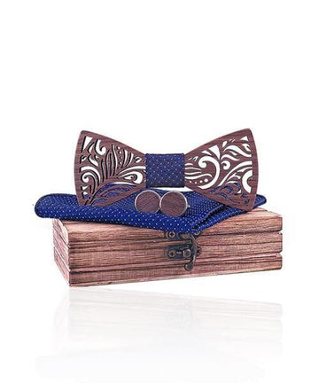 COFFRET NOEUD PAPILLON BOIS Mikus royal