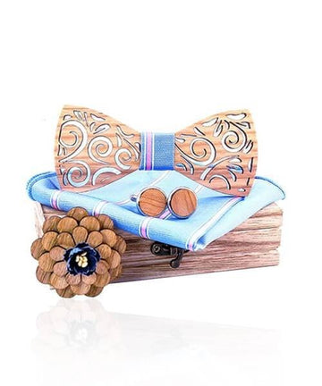 COFFRET NOEUD PAPILLON BOIS Neptua chic