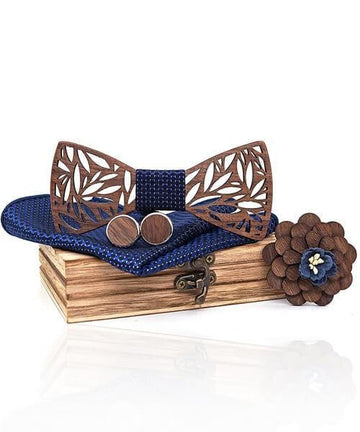 COFFRET NOEUD PAPILLON BOIS Pampa royal