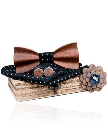 COFFRET NOEUD PAPILLON BOIS Robinier noir