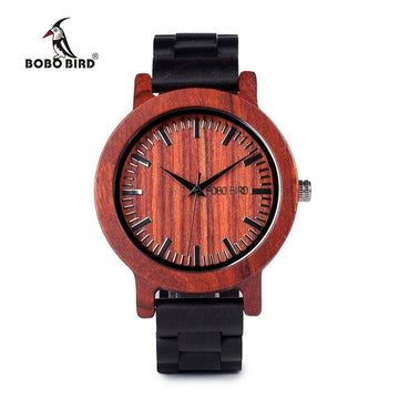 MONTRE EN BOIS D'ÉBÈNE FEMME Bionua