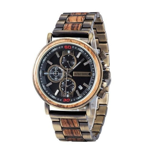 MONTRE EN BOIS HOMME BE Business vintage - Bois Eden