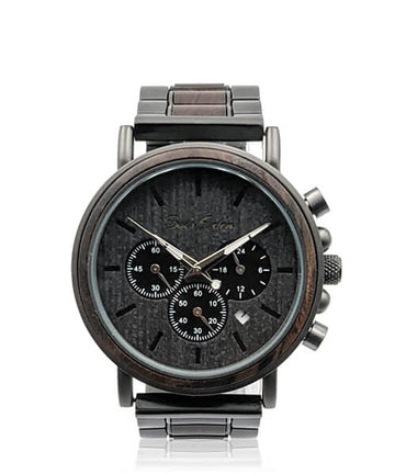 MONTRE EN BOIS HOMME BE Terradium Noir Céleste
